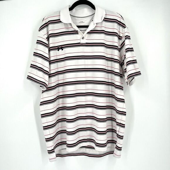 Under Armour large men’s polo shirt striped - Picture 1 of 8